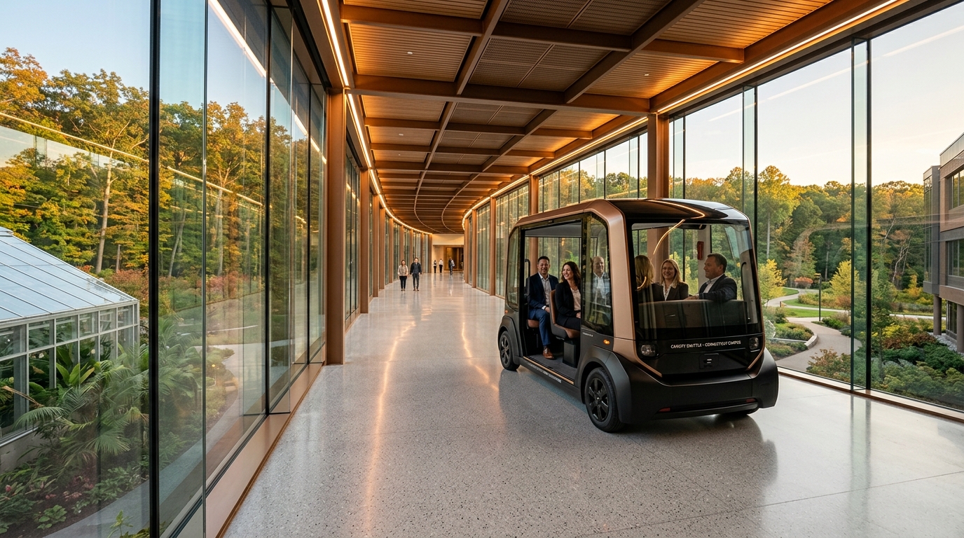 Electric Indoor Micro-Transit Shuttle