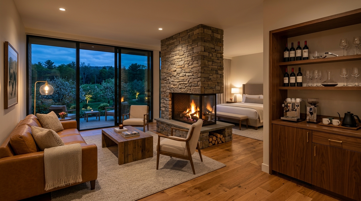 Orchard Fireplace Parlor Suite
